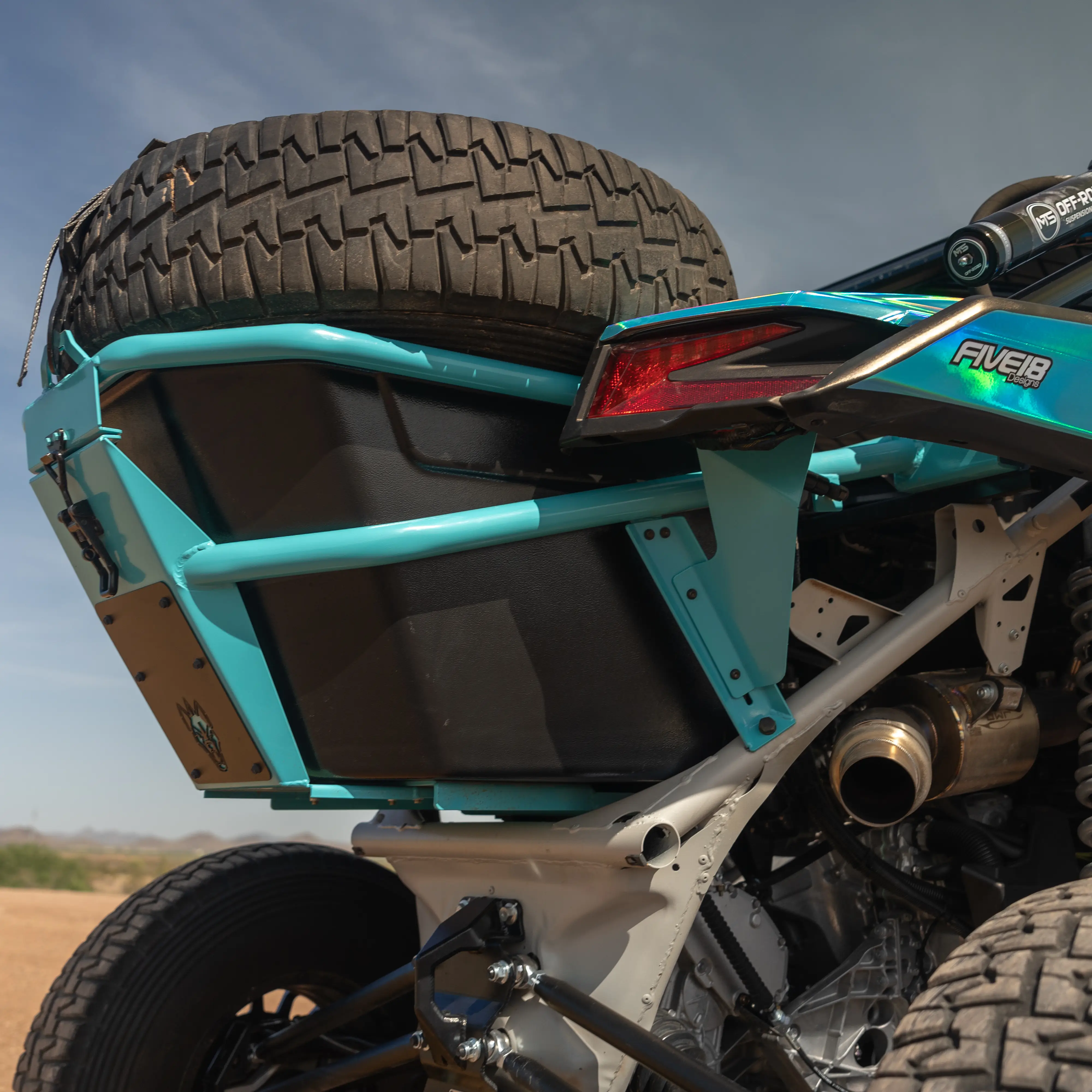 B2G Can Am X3 Rear Storage and Tire Rack - Image 3