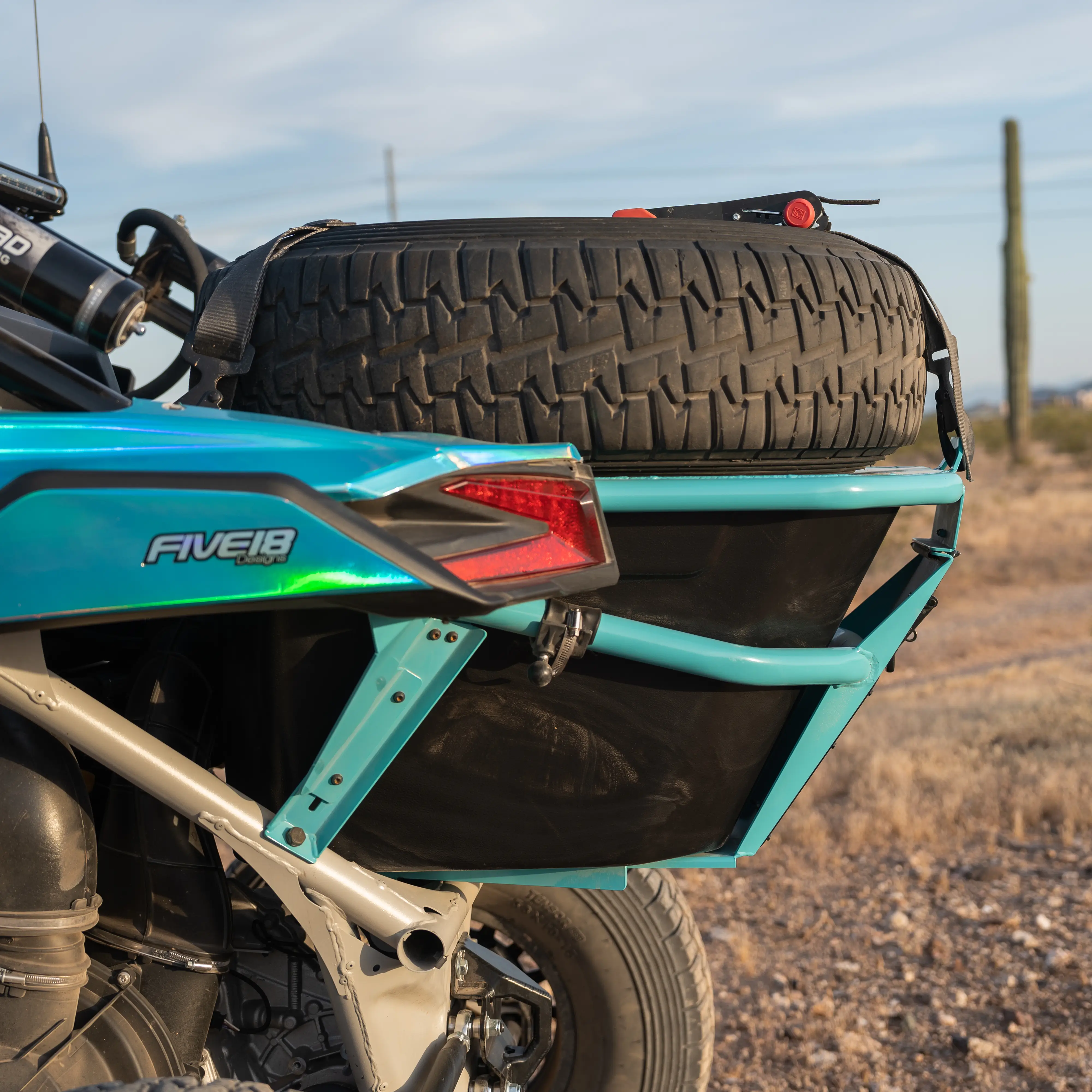 B2G Can Am X3 Rear Storage and Tire Rack - Image 6