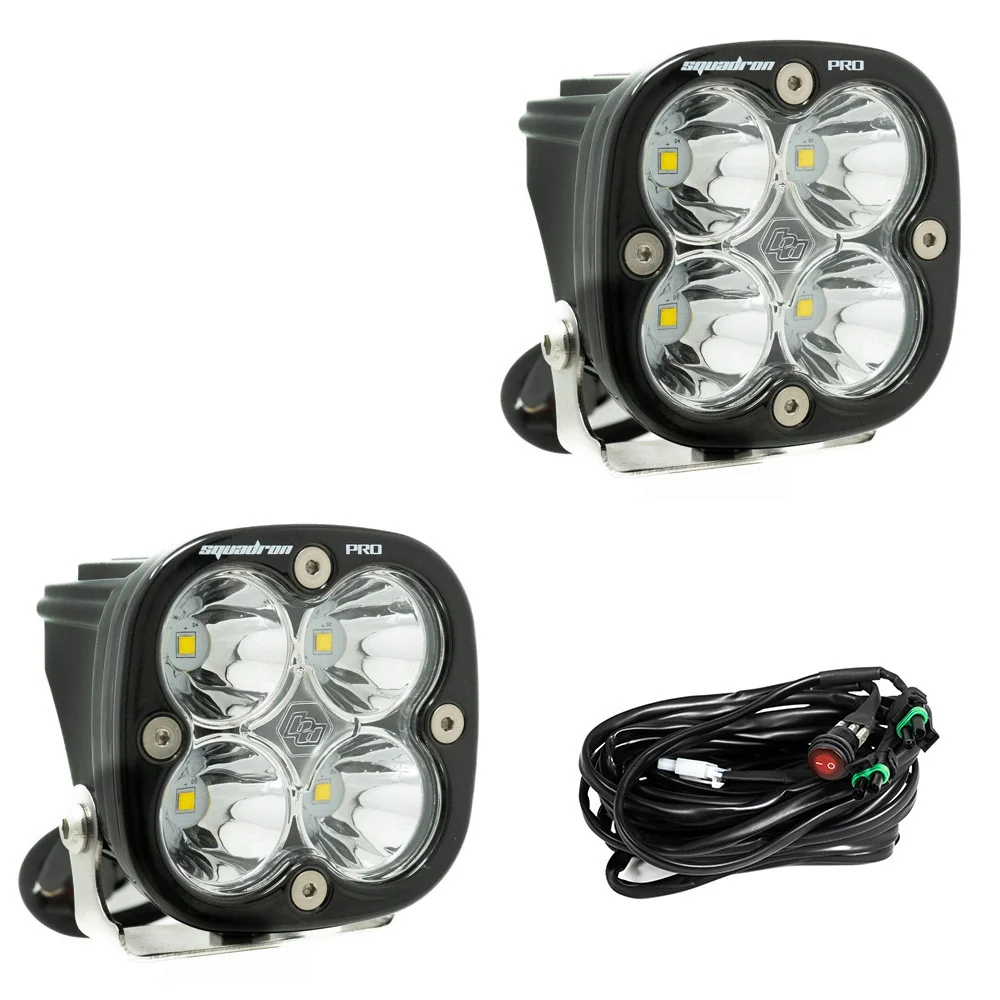Baja Designs Squadron Pro Black LED Auxiliary Light Pod Pair - Image 5