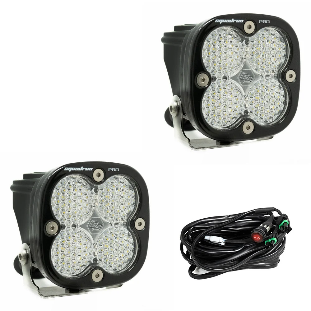 Baja Designs Squadron Pro Black LED Auxiliary Light Pod Pair - Image 7