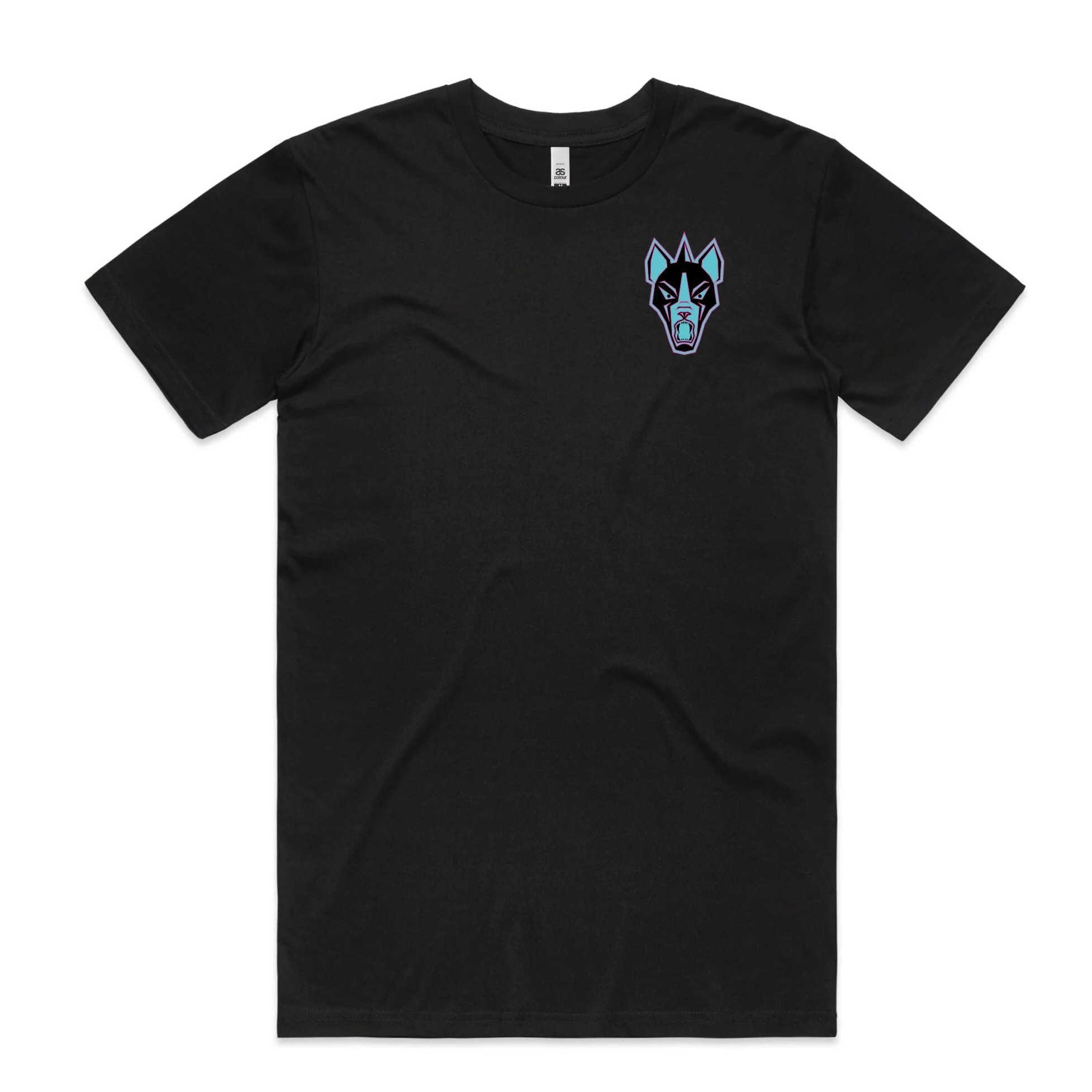 Premium Neon Vivid Unisex Black T-Shirt - Image 4