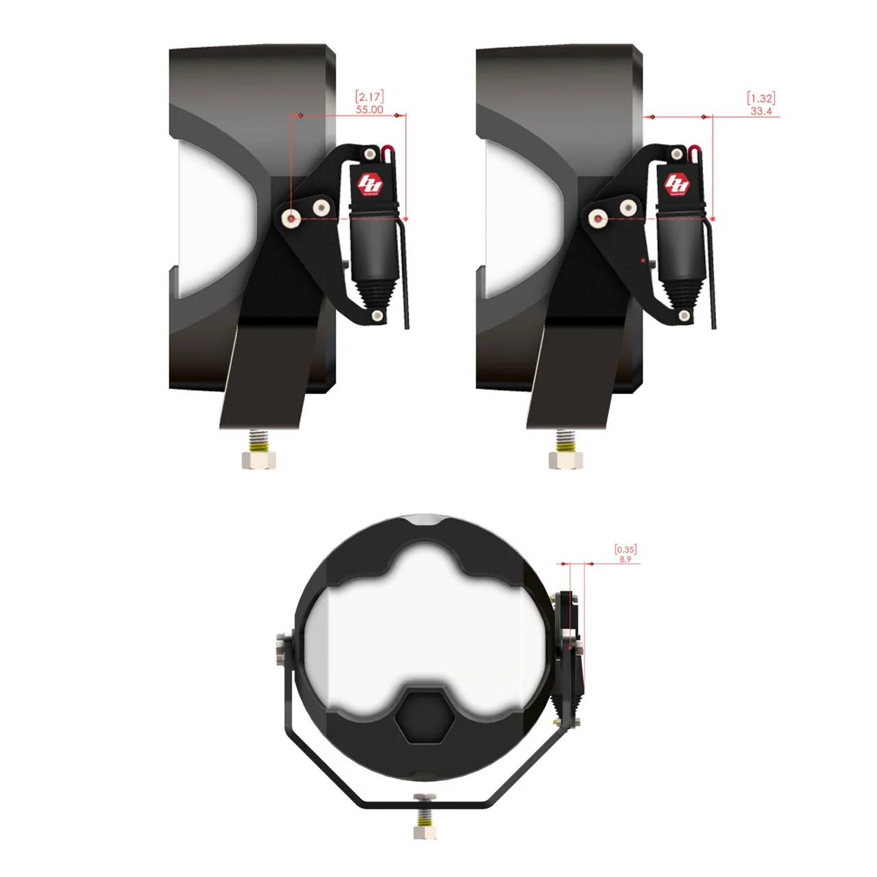 Reflex Light Actuator Kit- LP4/LP6/LP9/XL-M Housing - Universal - Image 5