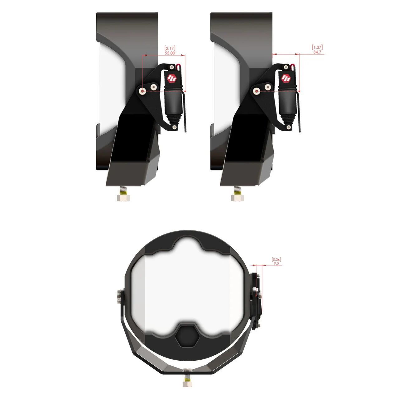 Reflex Light Actuator Kit- LP4/LP6/LP9/XL-M Housing - Universal - Image 6