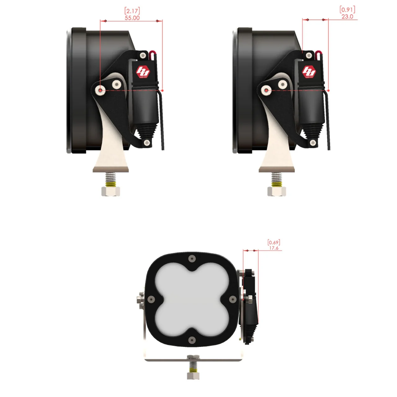 Reflex Light Actuator Kit- LP4/LP6/LP9/XL-M Housing - Universal - Image 7