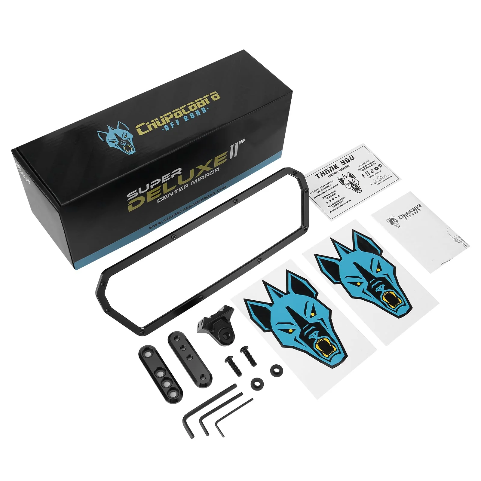 X3 Specific Super DELUXE 11" Offroad UTV Center Rearview Mirror - Image 15